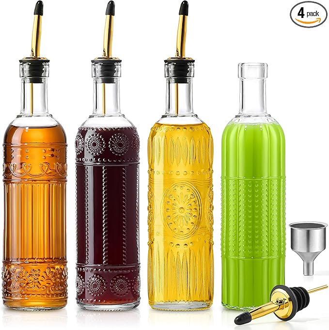 4 Pcs Olive Oil Dispenser Bottle by Ruiao