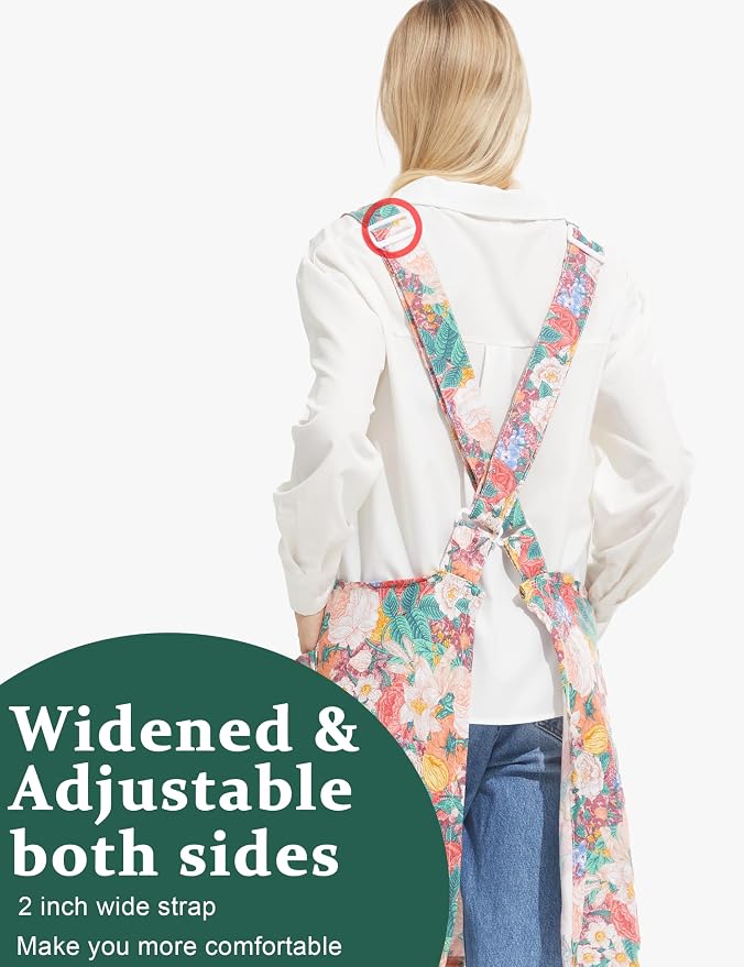 Cozy Adjustable Cross Back Aprons - Image 4