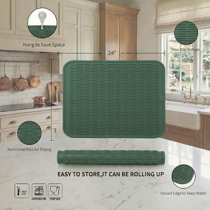MicoYang Silicone Dish Drying Mat - Image 2