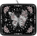 Skeleton Butterfly Dish Drying Mat Black Skull Absorbent Dish Drainer by Giwawa