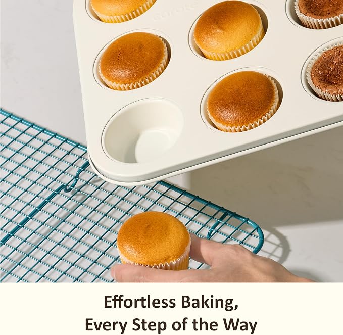 CAROTE 6-Piece Ceramic Baking Pans Set, Aluminized Steel Bakeware Sets - Image 5
