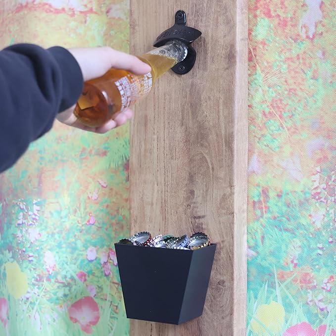 Wall Mounted Bottle Opener, Bulk Post Mount Soda Cap Opener - Image 3
