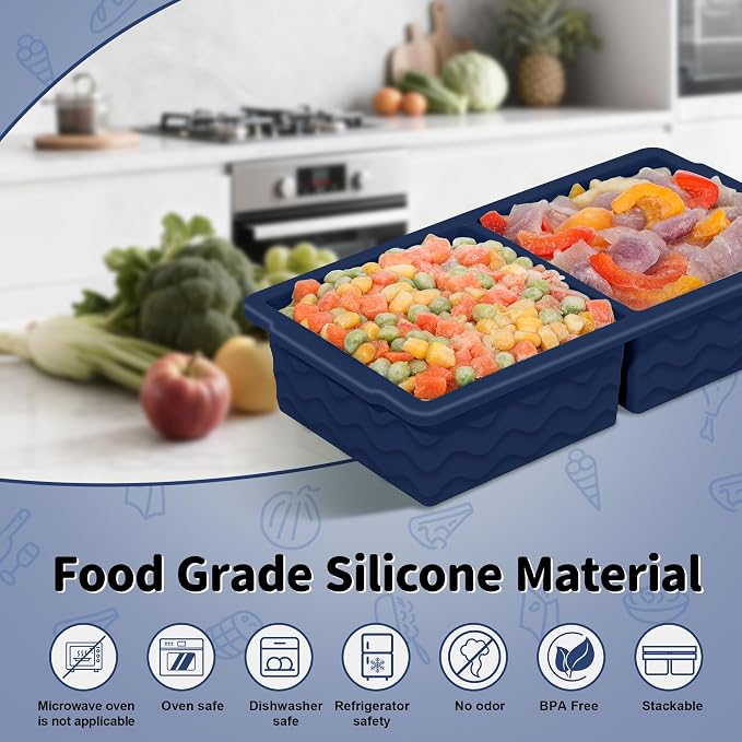 3-Pack Silicone Freezer Trays - Image 2