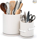 D'vine Dev 360° Rotating Utensil Holder Set – 7.2"+5" Kitchen Utensil Crocks by DvineDevPlanterPotsandStand