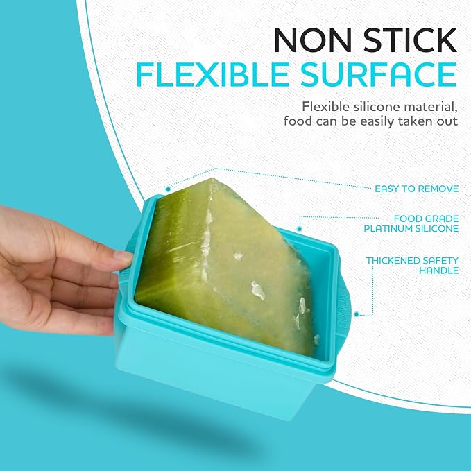Xomoo 2 Cup Silicone Freezer Trays - Image 5