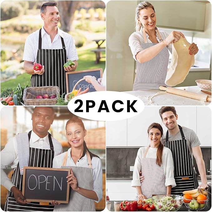 BeLuyi 2 Pack Adjustable Bib Apron - Image 7