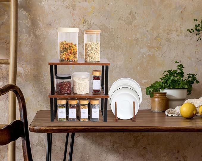 Marsui 4 Pcs Kitchen Organizer Accessories Set Cabinet Organizer Shelf and - Image 5