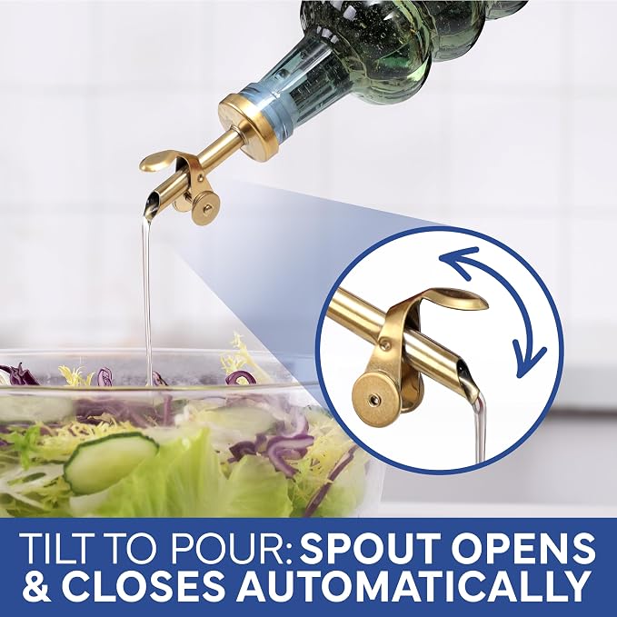 COOK WITH COLOR Glass Olive Oil Bottle Dispenser - Image 7
