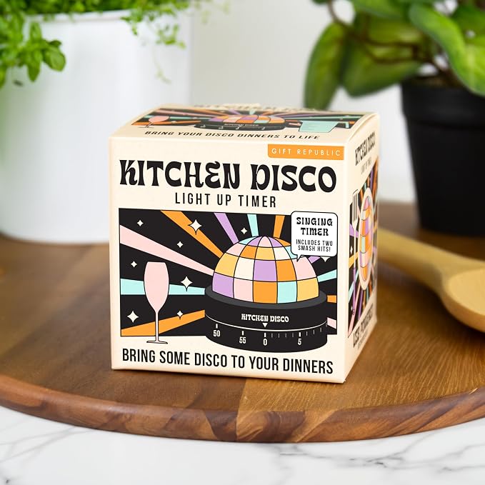 Gift Republic Kitchen Disco Light Up Timer – 60-Minute Countdown, Plays 2 Disco - Image 5