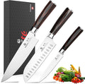 imarku 3 Pieces Knife Set, Japanese High Carbon Stainless Steel Chef Knife Set by imarku