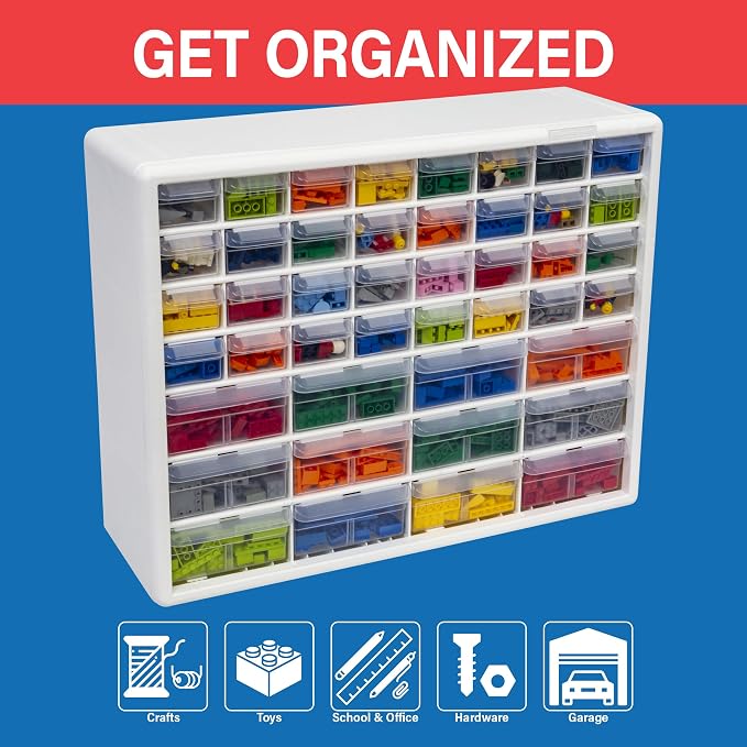 Akro-Mils 44-Drawer Plastic Drawer Storage Cabinet - Image 4