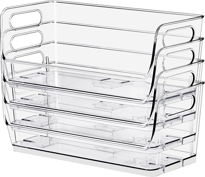 Sorbus Stackable Storage Bins Open Front, Pantry Bins - Image 3