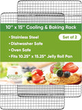 Spring Chef 10" x 15" Stainless Steel Cooling Racks by SpringChef