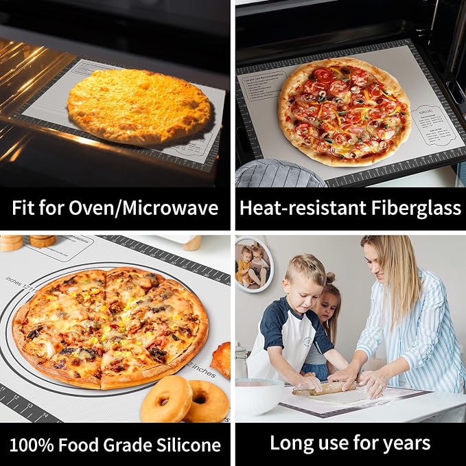 Silicone Baking Mat with Measurement, Non Stick Siliocne Pastrty Mat - Image 6