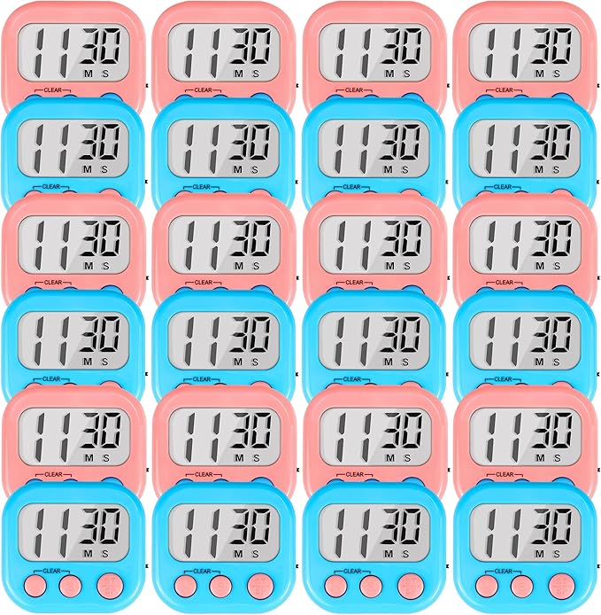 Timer for Kids Teachers Digital Kitchen Timers for Cooking Large Magnetic by AOUCE