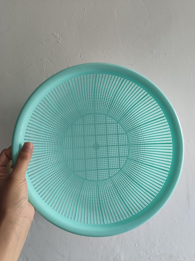 4 pcs Plastic Wash Basket Round Perforated Colander Wash Vegetables and Fruits - Image 3
