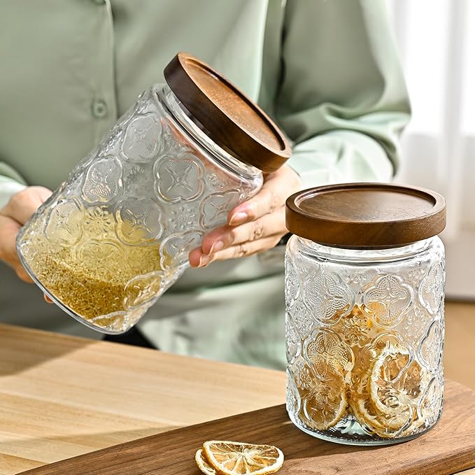 Adodeen 24oz Vintage Glass Jar - Image 5