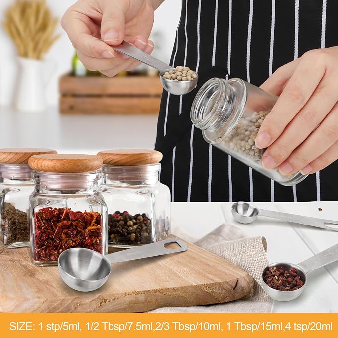 2 PCS 2 Teaspoon Stainless Steel Single Measuring Spoon - Image 3