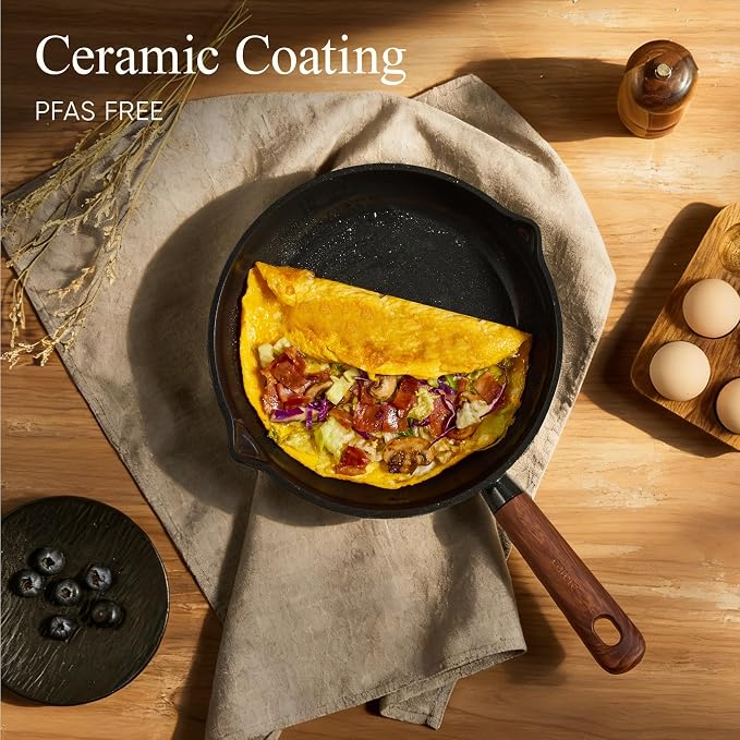 CAROTE 21pcs Cookware Set Nonstick Pots and Pans Set, Ceramic Cookware Set - Image 3