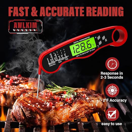 AWLKIM 2Pack Digital Meat Thermometer - Image 2
