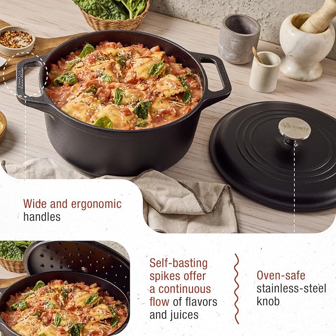 Victoria Cast Iron Large Dutch Oven - Image 4