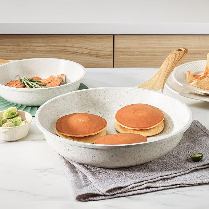 SENSARTE Nonstick Ceramic Frying Pan Skillet, 11 Inch Omelet Pan, Healthy Non - Image 8