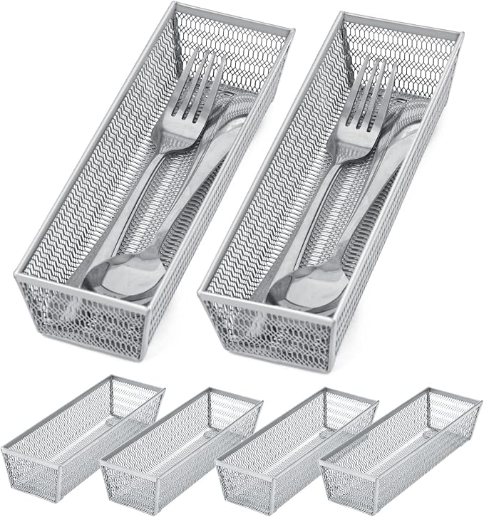 Neudeco Silverware Organizer, Mesh Drawer Organizer - Image 4