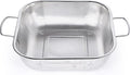 Gulex Colander Stainless Steel 3-Quart, Square Metal Strainers, Strainer by Gulex
