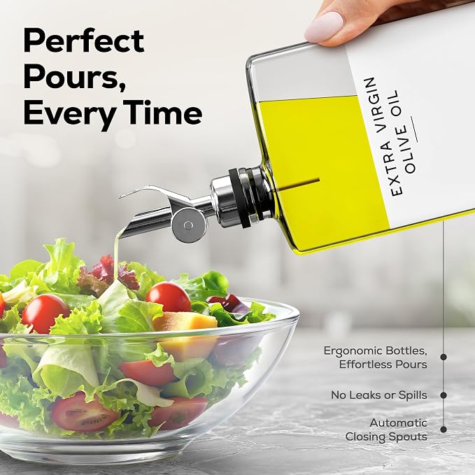 Glass Olive Oil Dispenser Bottle - Image 2