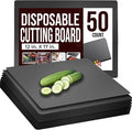 Disposable Cutting Boards for Kitchen 50 Count Black Cutting Board 12 Inch X by Crown+Display