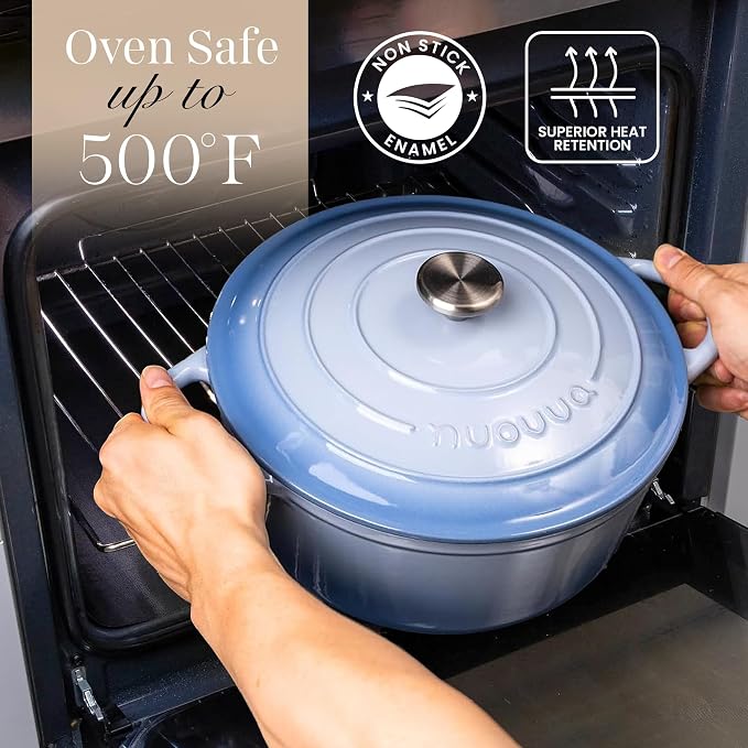 Nuovva Enamelled Cast Iron Dutch Oven Pot - Image 5