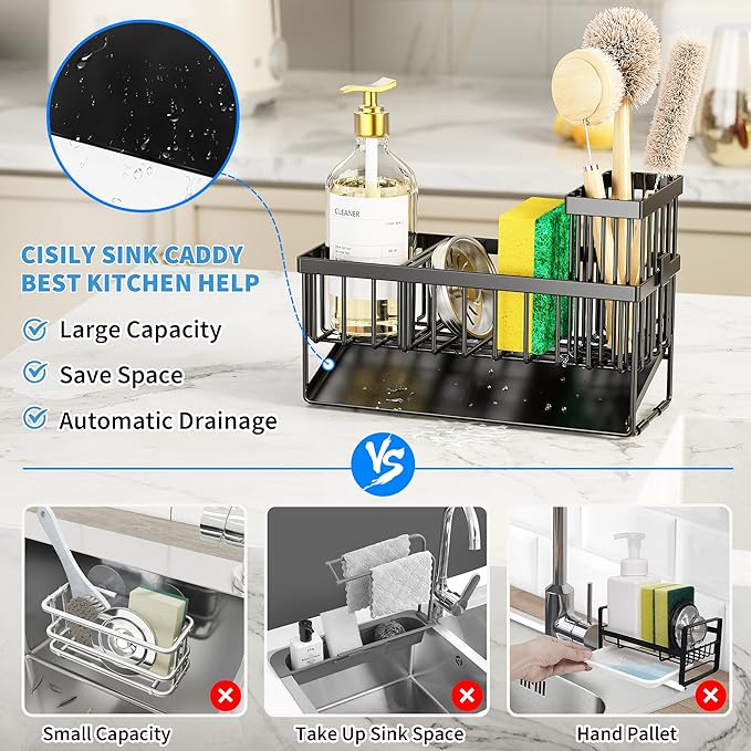 Cisily Sink Caddy Sponge Holder - Image 5