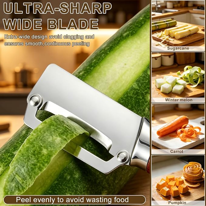 2-piece Multi-Functional vegetable peeler set, 2026 New kitchen peeler - Image 2