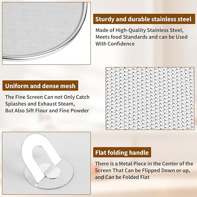 4-Pack Splatter Screens for Frying Pan - Image 3