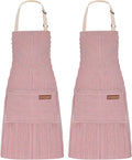 2Pack Adjustable Kitchen Apron for Women Men by ZAIORD