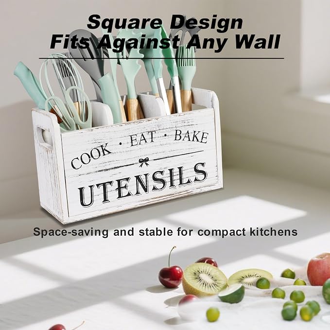 Wooden Kitchen Utensil Holder - Image 3