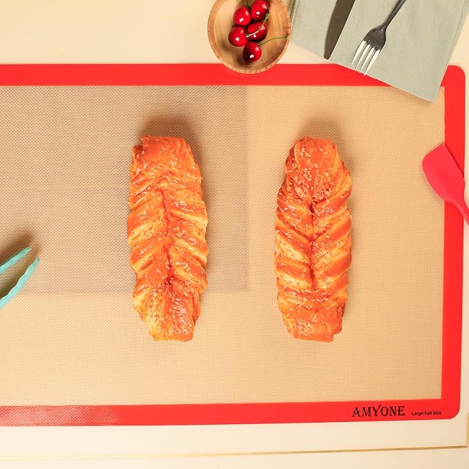 AMYONE Silicone Baking Mats for Full Size Sheet Pan, Non-Stick Silicone Baking - Image 4