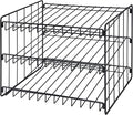 Kitchen Details 3 Tier Can Storage Organizer Rack in Black by KitchenDetails