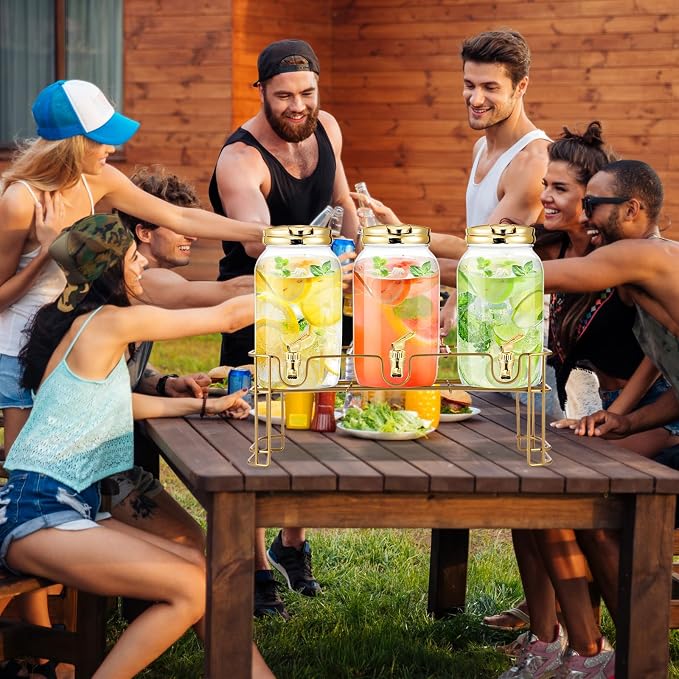 Tanlade 3 Pcs Plastic Drink Dispenser - Image 5