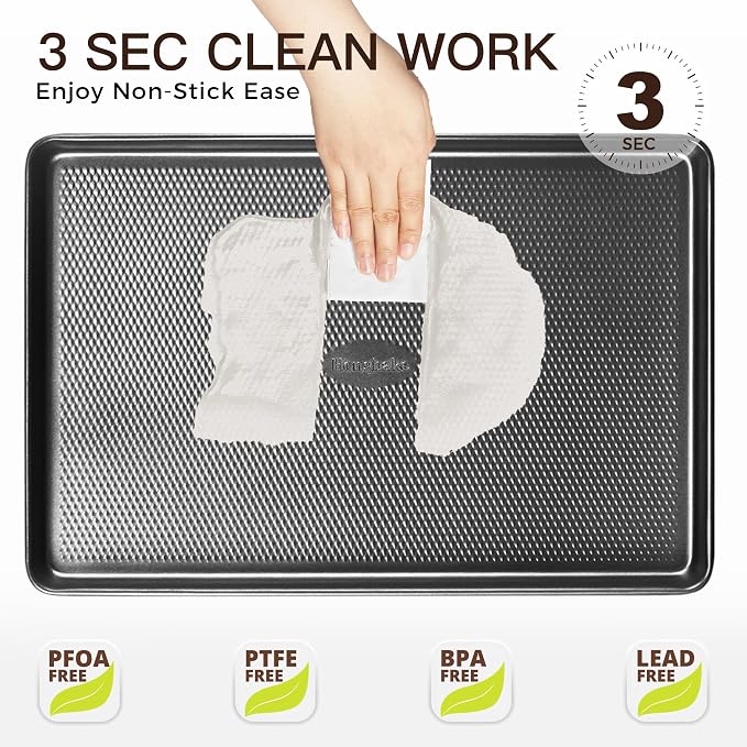 HONGBAKE Jelly Roll Pan 15x10, Cookie Sheets - Image 5