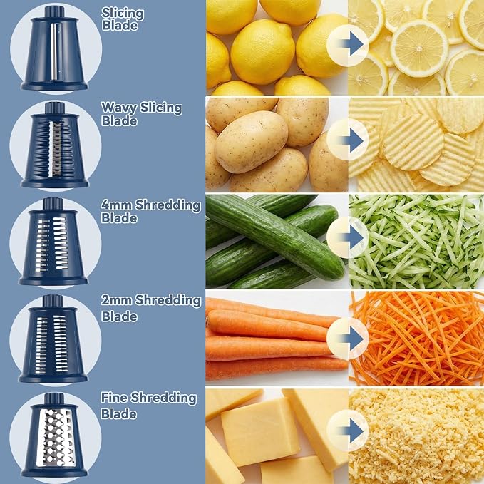 Upgrade Rotary Cheese Grater Shredder - Image 3