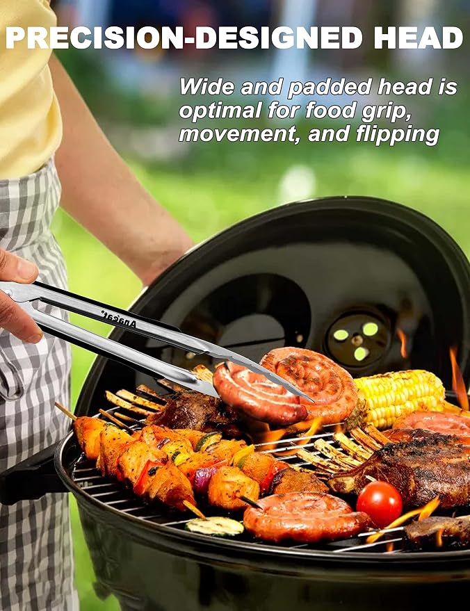 Anaeat Premium Stainless Steel Kitchen Tong, BBQ - Image 2