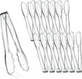 Plasticpro 7.5'' Serving Tongs Heavy Duty Reusable Kitchen and BBQ Clear by PLASTICPRO