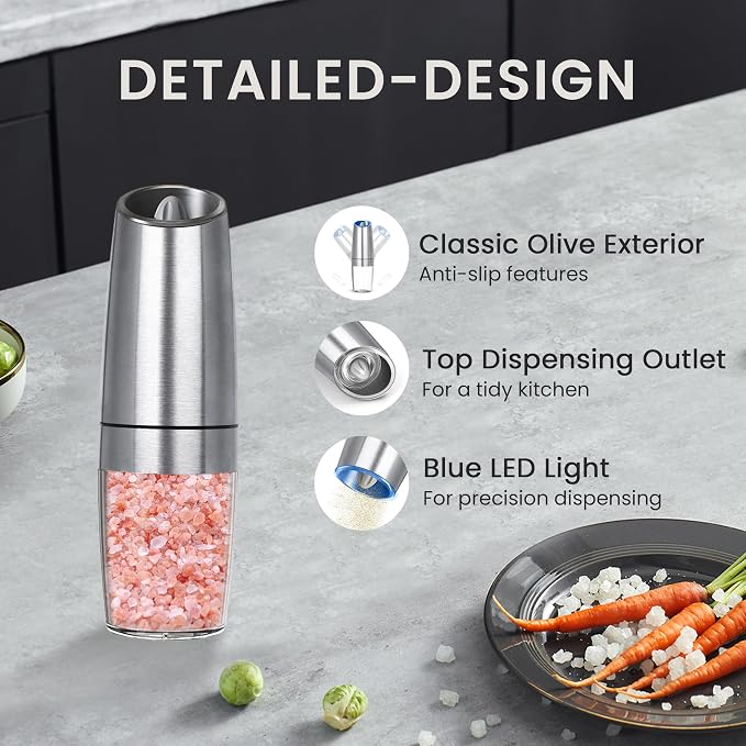 Battery Operated Salt And Pepper Grinder Set - Image 5