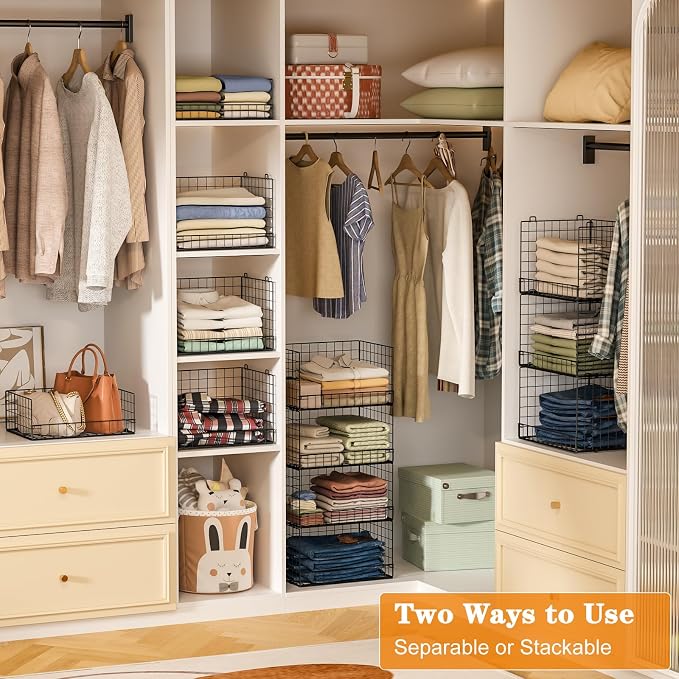 Yociyoga 7-Tier Stackable Closet Organizers and Storage Shelves, Foldable - Image 4