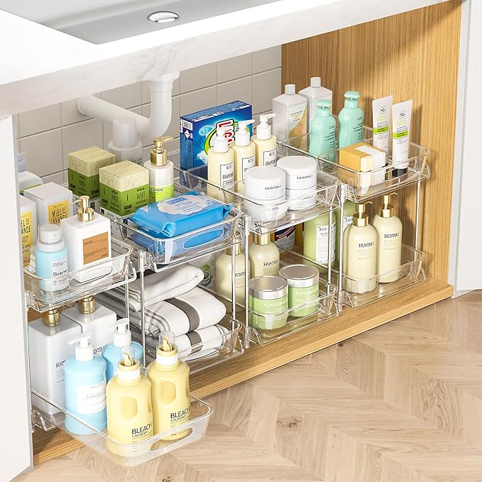 Sevenblue Under Sink Organizer, Bathroom Organizers and Storage, 2 Tier by Sevenblue