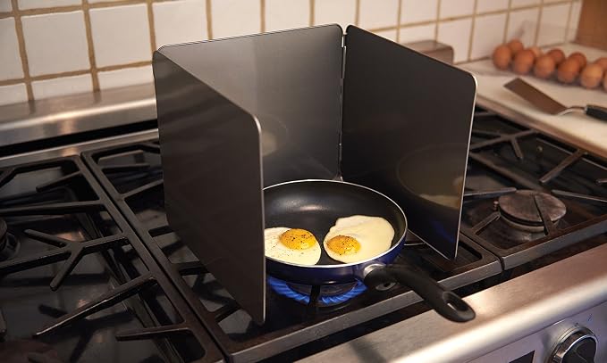 Fox Run Splatter Shield, 3 Sided Frying Splatter Guard - Image 2