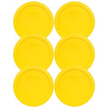 Pyrex 7201-PC 4 Cup Meyer Lemon Yellow Food Storage Replacement Lids by Pyrex