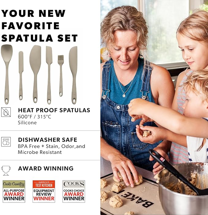 DI ORO 6-Piece Silicone Spatula Set - Image 4