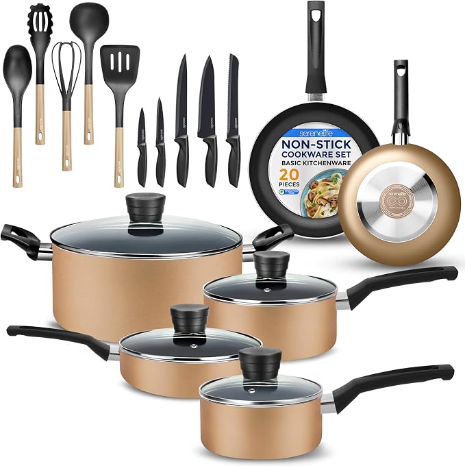 SereneLife 20 pc Basic Kitchenware Set by SereneLife